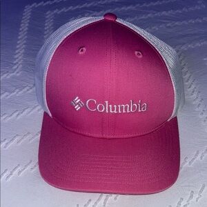 Columbia Pink and White Cap